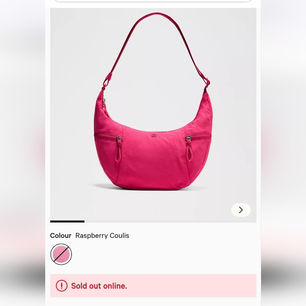 Lululemon Slouchy Sling Bag 6L Raspberry Coulis